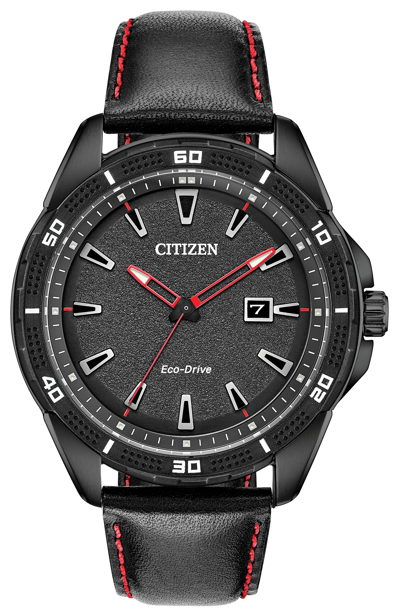 CITIZEN Eco-Drive ブラック メンズ腕時計 Citizen Black Chronograph eco-drive Men's Watch CTZ-A8151 Radio